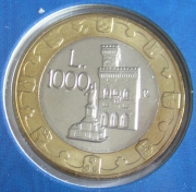 San Marino 1000 Lire 1997 Millennium Löwe