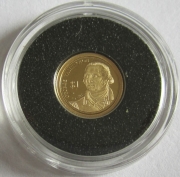 Fiji 1 Dollar 2014 George Washington Gold