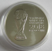 Russia 3 Roubles 2018 Football World Cup Trophy 1 Oz Silver