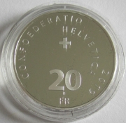 Switzerland 20 Franken 2019 Ships Blümlisalp Steamboat Silver Proof