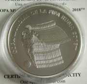 Argentina 5 Pesos 2018 Football World Cup in Russia Silver