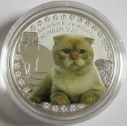 Niue 1 Dollar 2015 Mans Best Friends Cats Scottish Fold Silver