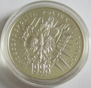 Poland 10 Zlotych 1998 80 Years Independence Silver