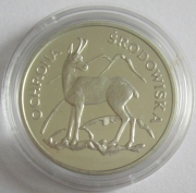 Poland 100 Zlotych 1979 Wildlife Tatra Chamois Silver