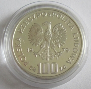 Poland 100 Zlotych 1979 Wildlife Tatra Chamois Silver