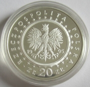 Poland 20 Zlotych 1995 Architecture Lazienki Palace in Warsaw 1 Oz Silver