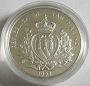 San Marino 5000 Lire 1997 Discoveries Vasco da Gama Silver