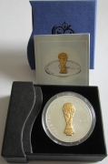Fiji 10 Dollars 2005 Football World Cup in Germany 1 Oz Silver
