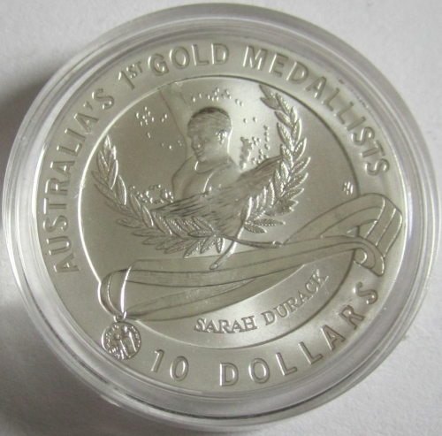 Australia 10 Dollars 1994 Olympic Gold Medalists Sarah Durack Silver