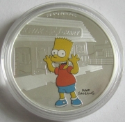 Tuvalu 1 Dollar 2019 The Simpsons Bart Simpson 1 Oz Silver