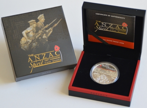 Australia 1 Dollar 2015 ANZAC Spirit Making of a Nation 1 Oz Silver
