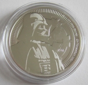 Niue 2 Dollars 2017 Star Wars Darth Vader 1 Oz Silver