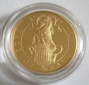 United Kingdom 100 Pounds 2019 Queens Beasts Yale of Beaufort 1 Oz Gold Proof