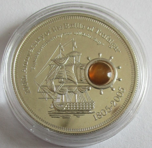Cook Islands 1 Dollar 2005 200 Years Battle of Trafalgar Silver Proof