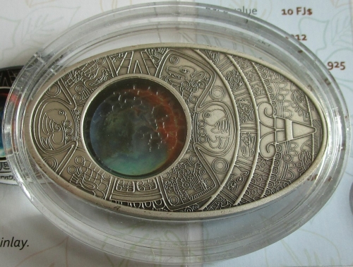 Fiji 10 Dollars 2012 Apocalypse Maya Silver