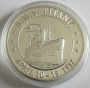 Somalia 20 Dollars 1998 Ships RMS Titanic 1 Oz Silver