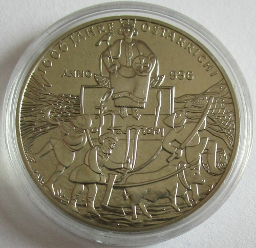 Austria 5 Euro 1996 Millennium Emperor Otto III