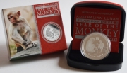 Australia 1 Dollar 2016 Lunar II Monkey 1 Oz Silver Proof