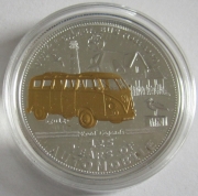Palau 5 Dollars 2012 125 Years Automobile VW T1 Samba Bus Silver