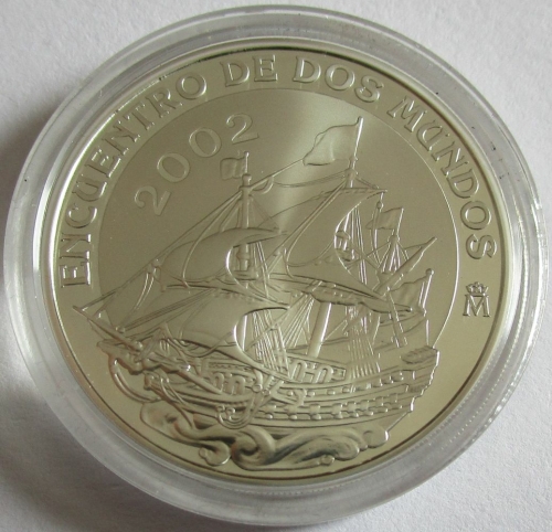 Spanien 10 Euro 2002 Iberoamerika Schiffe Galeone (lose)