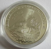 Spain 10 Euro 2002 Ibero-America Ships Galleon Silver