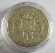 Österreich 5 Euro 2004 100 Jahre Fußball
