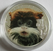 Niue 1 Dollar 2015 Wildlife Emperor Tamarin Silver