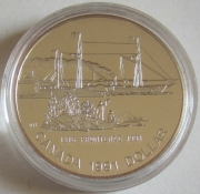 Kanada 1 Dollar 1991 Schiffe Frontenac PP