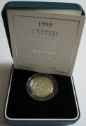 United Kingdom 1 Pound 1999 Scotland Lion Silver Proof