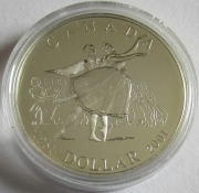 Canada 1 Dollar 2001 50 Years National Ballet Silver Proof