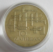 Finland 10 Markkaa 1967 50 Years Independence Silver