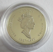 Kanada 25 Cents 1992 125 Jahre Dominion Newfoundland PP