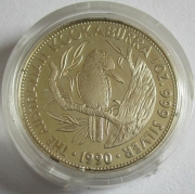 Australia 5 Dollars 1990 Kookaburra 1 Oz Silver Proof