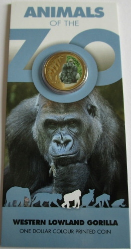 Australien 1 Dollar 2012 150 Jahre Melbourne Zoo Westlicher Flachlandgorilla