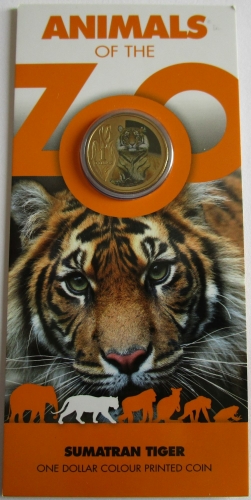 Australia 1 Dollar 2012 150 Years Melbourne Zoo Sumatran Tiger