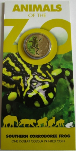 Australia 1 Dollar 2012 150 Years Melbourne Zoo Southern Corroboree frog