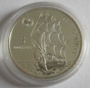 Niue 5 Dollars 1992 Ships Bounty Silver