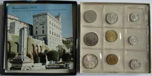 San Marino Coin Set 1978