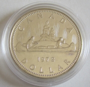 Canada 1 Dollar 1972 Canoe Silver