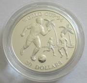 Kiribati 20 Dollars 1993 Football World Cup in the USA...