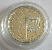 Portugal 100 Escudos 1989 Discoveries Azores Silver Proof