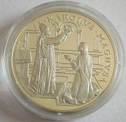 Andorra 10 Diners 1996 Europa Charlemagne Silver