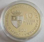 Andorra 10 Diners 1995 1 Year Council of Europe...