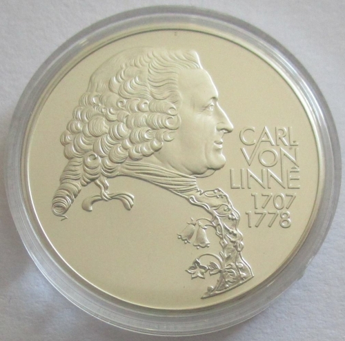 Sweden 20 ECU 1995 Carl Linnaeus Silver