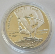Papua New Guinea 5 Kina 1997 Olympics Sydney Sailing Silver