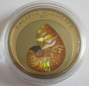 Palau 1 Dollar 2007 Pacific Wildlife Nautilus