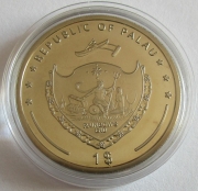 Palau 1 Dollar 2007 Pacific Wildlife Nautilus