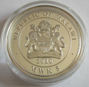 Malawi 5 Kwacha 2010 Pope John Paul II