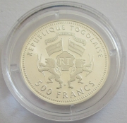 Togo 500 Francs 2001 Football World Cup in Germany Silver