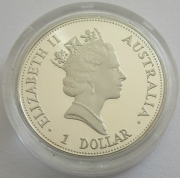 Australia 1 Dollar 1993 Kookaburra Sydney Opera House Privy 1 Oz Silver Proof
